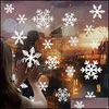 Kerstdecoraties Kerstdecoraties witte sneeuwvlok statisch sticker raam glazen stickers feestelijk vakantiefeestje thuis decor dr Dh579