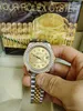 With original boxLuxury Fashion WATCHES 18k Yellow Gold Diamond Dial & Bezel 18038 Watch Automatic Men's Watch Wristwatch 2023