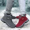 Boots Leather Men Women Shoes Waterproof Boot Man Plush Keep Warm Outdoor Ankle Military Combat Walk On Ice Sneakers 221119