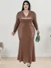 Vestidos de tamanho grande wmstar plus size festes vestidos mulheres v pesco