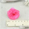 Ghirlande Di Fiori Decorativi 100 Pz 4,5 Cm Fatti A Mano Mini Seta Artificiale Rose Teste Di Fiori Scrapbooking Fiore Kiss Ball Per Weddin Dh0Ux