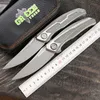 Faca dobrável Green Thorn Quantum TC4 Titanium Handle VG10 Blade Camping Fishing Outdoor Portable Practical EDC Tool