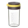 Storage Bottles Grated Cheese Shaker Kitchen Seasoning Glass Dust-Proof Moisture-Proof Container With Lid For