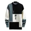 Pulls pour hommes Chic Automne Pull Tricot Thermique Anti-boulochage Streetwear Hommes Hiver
