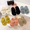 Slippers inverno mantém mulheres quentes peles peludo para casa fofo macio slides internos planos grossos calcanhar sapatos de casa não deslizante 221119