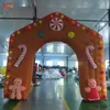 activities 26ft 8m width inflatable Christmas archway outdoor candy gift box entrance arch for holiday decoration