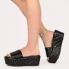 Sandalias de plataforma de Mujer de moda en blanco y negro de talla grande, Sandalias para Mujer, Sandalias para Mujer, Zapatos para Mujer