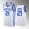 Niestandardowe koszulki do koszykówki Kentucky Wildcats Grant Darbyshire 2022-23 Elite College Basketball Jersey Jacob Toppin Oscar Tshiebwe Sahvir Whee