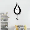 Wall Clocks Water Droplets Swing Clock Modern Design Nordic Style Living Room Fashion Creative Bedroom