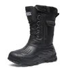 Botas Men Winter Inverno S￪nis ￠ prova d'￡gua quente Fishing Snow Work Sapatos de cal￧ados masculinos 221119