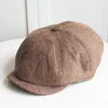 Berretti Estate Primavera Sottile Berretto retrò Traspirante Cappello da uomo Sboy Casual Berretto piatto ottagonale unisex