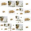 Geschenkverpackung Geschenkverpackung Vintage White Khaki Seil Schokoladenschokoladenpapierbox f￼r Geburtstag Drop Lieferung Hausgarten Festliche Partyzubeh￶r DHC57