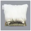 Pillow INS Long Fur Sequins Patchwork Cover Decorative For Sofa Car Home Decor