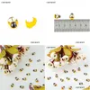 Party Decoration 100Pcs/Bag Mini Bee Wooden Diy Stickers Scrapbooking Easter Decoration Home Wall Decor Birthday Party Decorations D Dhhn5
