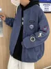 Giacche da uomo Gmiixder Patch Design Baseball Jacket Uomo Primavera Autunno Casual Varsity Coat Oldschool Hip Hop High Street Cool Bomber Jacket 221121