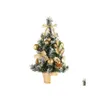 Decorações de Natal Mini Mesa de Árvore de Natal Decoração de Pequenos Festival de Pinheiro Decoração de Office Decoração de Ornamentos