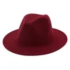 Moda Sombrero Chap￩u Plus Size Multi-Color Felt Fedora Panam￡ Hat Capolity
