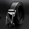 Новая мода Retro Mens Leather Belt 3,5 см буква Z Автоматические пряжки джинсы повседневные ремни дизайнер бренд бренд молодежи подарочную коробку