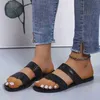 2022 mode Frühjahr Und Sommer Frauen Hausschuhe Flache Schlange Drucken Atmungsaktive Offene spitze Römischen Stil Sandalen Casual Strand Schuhe J220716