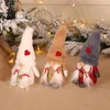 Décorations de Noël 10pcs Party Santa Claus Peluche Poupée Décorative Saint Valentin Cadeau Enfants Adulte Jouet Pendentif Drop Ornement