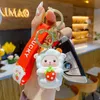 Keychains Cartoon Lamb Epoxy Resin Keychain Fashion Trend Car Cute Bag Pendant Couple Boy Girl Gift T220909 T220909