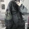 Damen Hoodies Sweatshirts Gothic Japan Cartoon Hip Hop Sweatshirt Oversize Frauen Frühling Herbst Lustige Punk Tops Frauen Kleidung Mädchen 221121