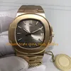 Zegarek zegarek na rękę męską 40 mm szafir szklany Rose Gold 904L stalowa bransoletka Cal.324 Sc 4N Automatyczne 5711 PPF Fabryki zegarek mechaniczny