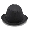 Bérets 4Taille 57 58 59 60 CM Pour Hommes Coton Fedora Chapeau Gentleman Papa Hiver Automne Homburg Jazz Père Cadeau