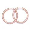 Rose Gold Moments Charm Hoop örhängen med originalbox för Sterling Silver Stud Earring Set For Women Girls Wedding Party Jewel Girlvän Gift6052260