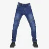 Motorradbekleidung Männer Hosen Aramid Jeans Schutzausrüstung Reittouren schwarzer Motorradhose Blau Motocross