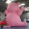 Inflatable 6m 20ft Activities pink pig cartoon for sale advertising inflatables pigs model outdoor portable cartoons animals charactors