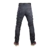 Vêtements de moto UGB06 Hiver Velours Loisirs Motocross Jeans Multi-poches Ceinture Cargo Pantalon Slim Avec Des Engrenages De Protection Obscurs Hip Pads