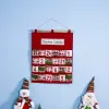 Red Christmas Advent Kalender Wall Hangende kerst ornament afdrukken Candy Tas Count Down Down Admission Cadeaum Bags Home Decoratie DBC C1122