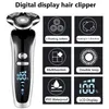 Électrique s Électrique Pour Hommes 4D Tondeuse À Barbe Électrique USB Rechargeable Tondeuse À Cheveux Professionnelle Coupe-Cheveux Rasoir Adulte Pour Hommes 221119