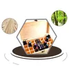 Boîtes de rangement Bacs 25 trous Huiles essentielles Boîte en bois 5 ml / 10 ml / 15 ml Bouteilles Spa Yoga Club Boîte de rangement Organisateur Conteneur Drop Dhmsr