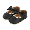 Primeiros caminhantes 2022-10-26 Lioraitiin 0-18m Baby Girl's Shoes Bowknot Sole sola com/sem chapéu