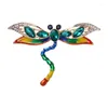 Broches Wulibaby libellule volante pour femmes unisexe émail strass insectes fête décontracté broche broches cadeaux