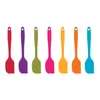 Cuisson Cuisine Cuisine 8 pouces Spatules Spatules Spatule en caoutchouc R￩sistantes ￠ la chaleur Scraper flexible non cadr￩ DH9712