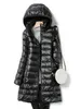 Damskie Parkas Winter Jackets Ultra lekki przenośny płaszcz z kapturem żeńska kurtka kaczka kaptur zdejmowany wiatrak 5xl 221121