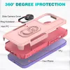 Ring Armor Case for IPhone 14 13 12 11 Pro Max XS X Heavy Duty Protective Rugged Shock Absorbing Magnetic Car With Stand Cover B200