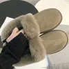 Australia Australian Classic Snow Warm Boots Women Mini Half Snow Bot Full Fuffy Furry USA GS 585401 Designer Winter Satin Buts Botki K06I#