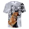 Heren t shirts mannen/vrouwen t-shirt 3d print Duitse herder honden shirt slim dier t-shirts korte mouw cosplay streetwear