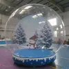 2022 Ny Xmas dekoration Snow Ball 3M Dia Human Size Snow Globe Photo Booth Anpassad bakgrund Julgård Clear Bubble Dome