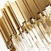 Pendant Lamps Golden Stainless Steel Chandeliers Luxury K9 Crystal Long Suspension El Villa Staircase Indoor Decor Lighting Fixture