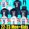 2022 CROACIA Modric Soccer Maglie nazionale Mandzukic Perisic Kalinic 23 23 Croazia Shirt calcistica Kovacic Rakitic Kramaric Men Kid Uniforms