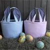 Ostern Tasche Gefallen Streifen Hase Korb Cartoon Kaninchen Lange Ohren Eimer Seersucker Ostern Eier Taschen Kinder Party Geschenk ss1121