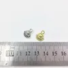 Charms Eruifa 20 Stück 10 mm gold/brüniert versilbert Tropfen Zinklegierung Anhänger Schmuck DIY Halskette Armband Ohrringe 2 Farben