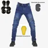 Motorradbekleidung Männer Hosen Aramid Jeans Schutzausrüstung Reittouren schwarzer Motorradhose Blau Motocross