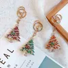 سلاسل المفاتيح الأزياء الإبداعية الجديدة هدية عيد الميلاد اتجاه مفتاحية لطيف Christmas Tree Charm keychain fun key key chain ring gift t220909