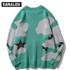 Herrenpullover Harajuku Vintage Cartoon Anime Strickpullover Männer Winter Übergroße Herren Rock Hip Hop Rap Pullover Frauen Pullover Hässlich 221121